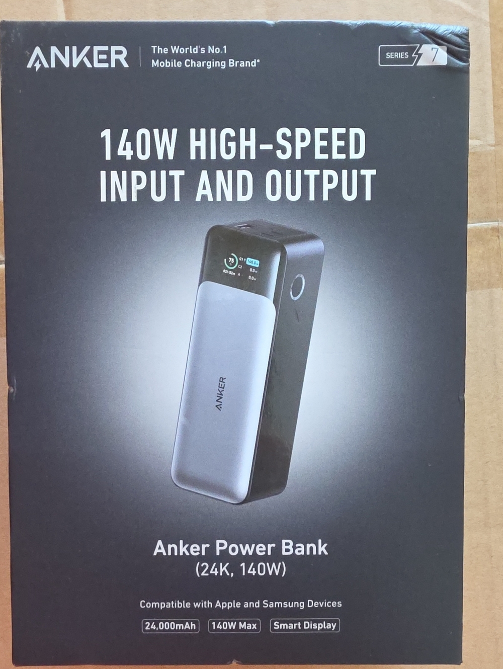 Anker 140W Power Bank in Silver & Black
